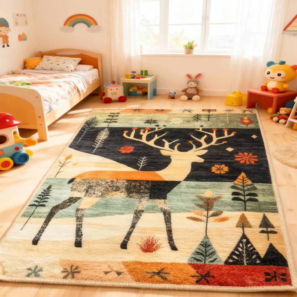 Printed Area Rugs Fine yarn cashmere scarf with washed finish