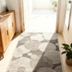 Printed Area Rugs Nylon-like fabric with washed finish